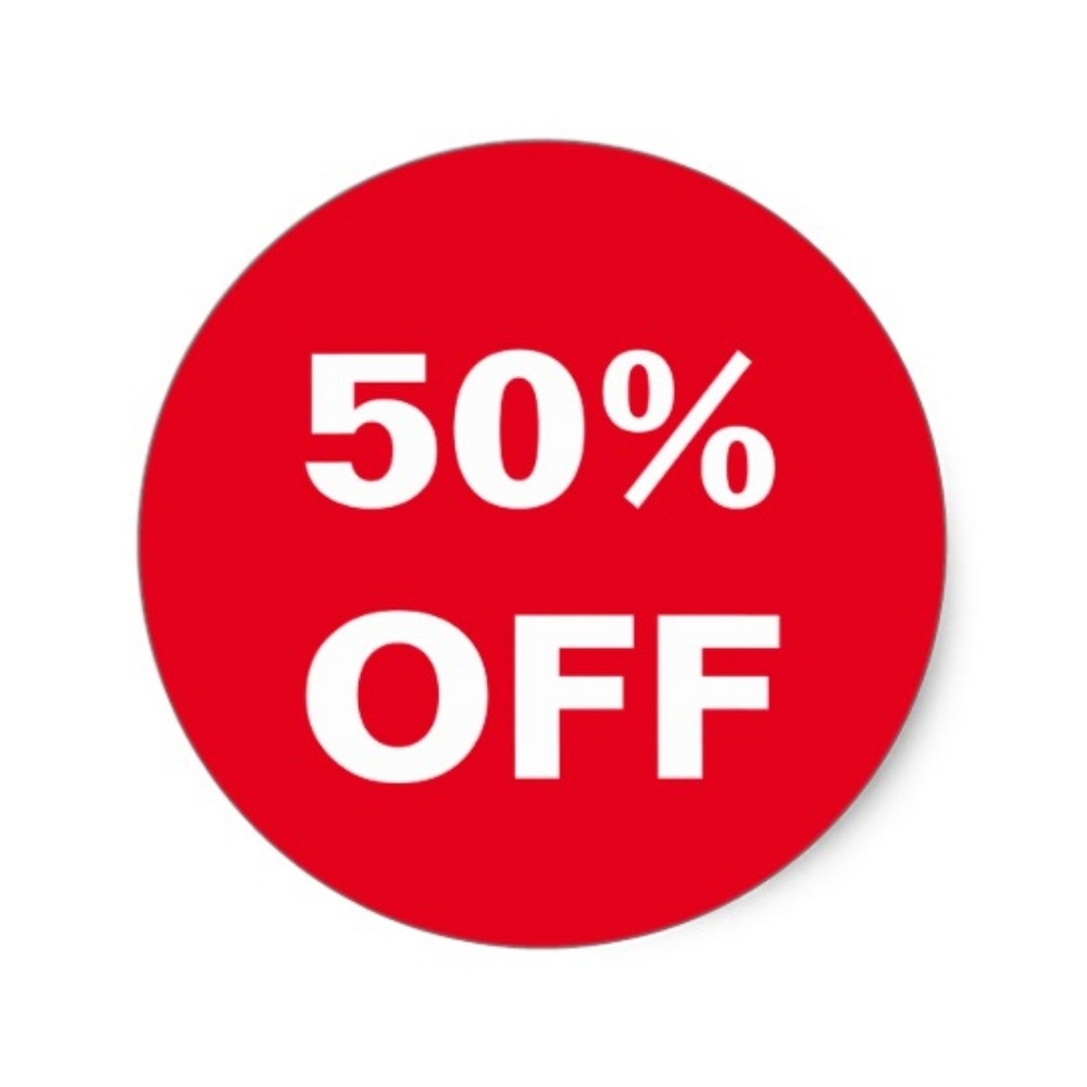 Early summer sale!! All items 50% off. New items c